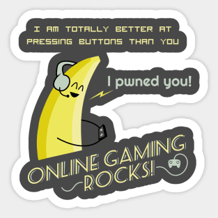 Online Gaming Rocks Sticker